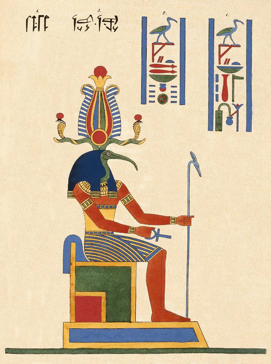  Thoth je drevno egipatsko božanstvo, bog mudrosti, mjeseca, matematike, medicine i pisma.
