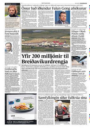 Fréttablaðið, najveće novine u Islandu, izvještavaju o isprici