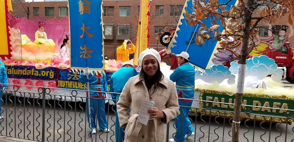 Pilner iz Indiane je rekla da su joj se dopala Falun Dafa načela, Istinitost, Dobrodušnost i Tolerancija.