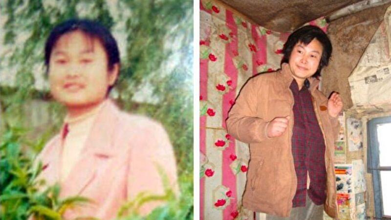 Gospođa Liu Zhimei, odlična mlada studentica (lijevo). Nakon što je doživjela mentalni poremećaj zbog psihičkog i fizičkog zlostavljanja, izbjegavala je ljude (desno).