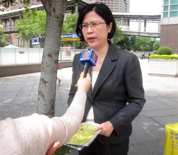 Teresa Chu, glasnogovornica radne grupe odvjetnika za ljudska prava Falun Gonga.