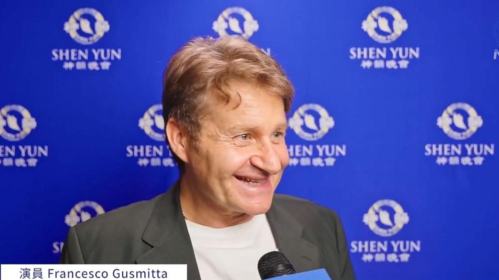 Francesco Gusmitta na predstavi Shen Yun u Trstu 28. juna. (NTD televizija) 