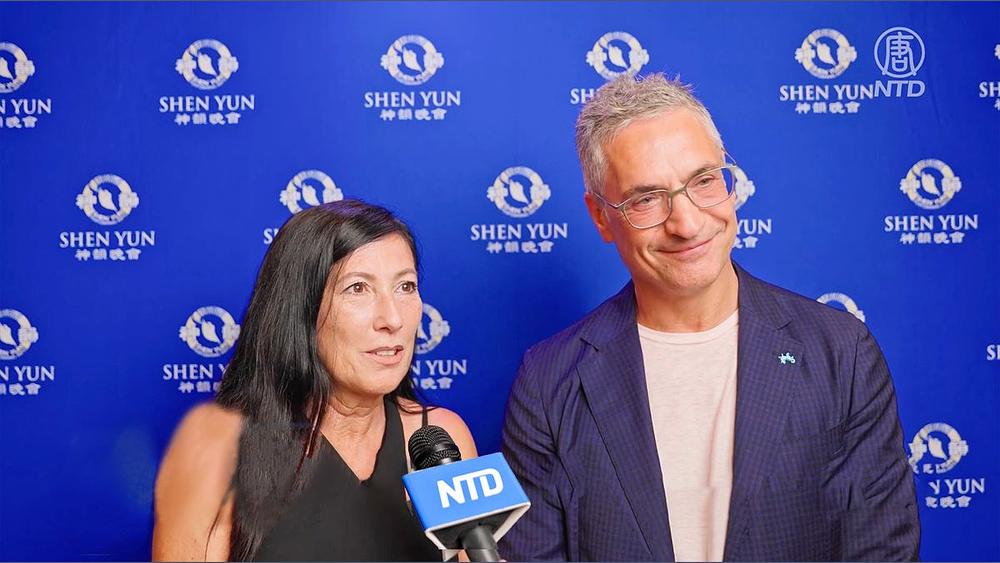 Sergio Di Nuzzo i Cristina Gabba na predstavi Shen Yun u Parmi 21. juna. (NTD Televizija) 