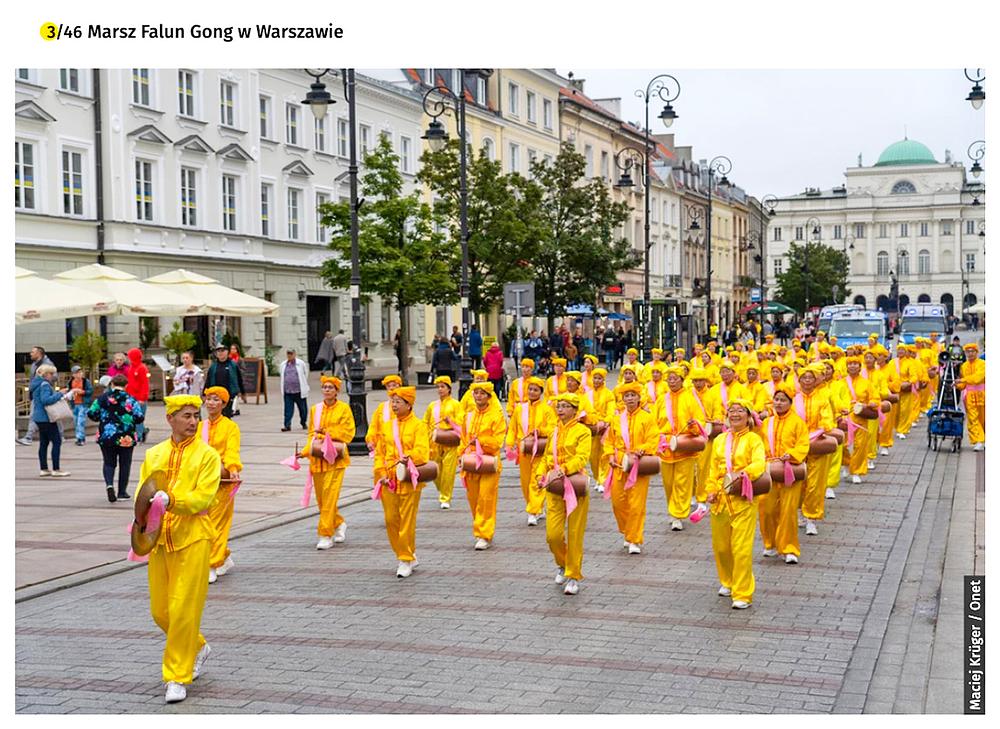 Onet.pl Warszawa je objavila priču i fotografije marševa praktikanata u Varšavi (Foto kredit: Onet.pl WARSZAWA)