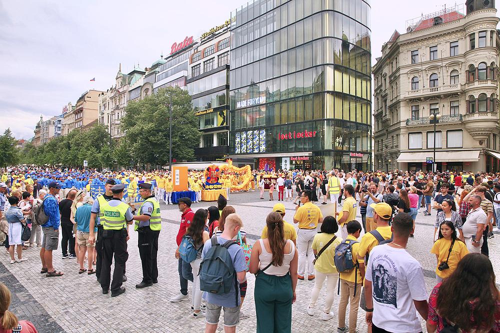 Miting na Vaclavovom trgu (Václavské náměstí) 22. jula 2023. 