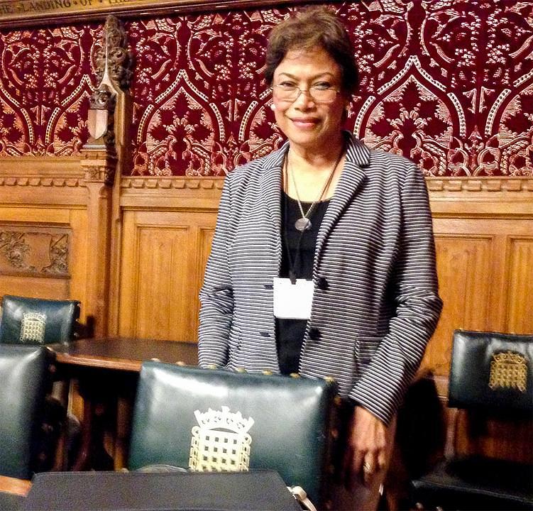 Daisy Arcilla Brett-Holt, predsjednica Svjetske pravne inicijative Filipina i Velike Britanije, na projekciji filma "Ljudska žetva" u britanskom parlamentu, 4. novembra, 2015. godine.