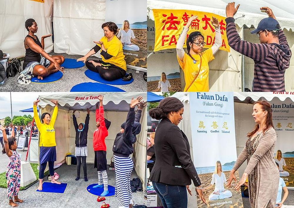 Na manifestaciju su mnogi ljudi naučili vježbe.
