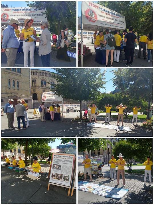 Informisanje ljudi o progonu ispred zgrade Parlamenta