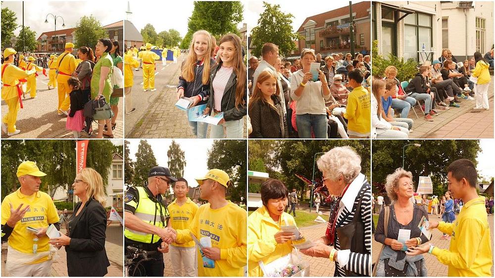 Gledaoci dobrodošlicom dočekuju praktikante i traže više informacija o Falun Gongu