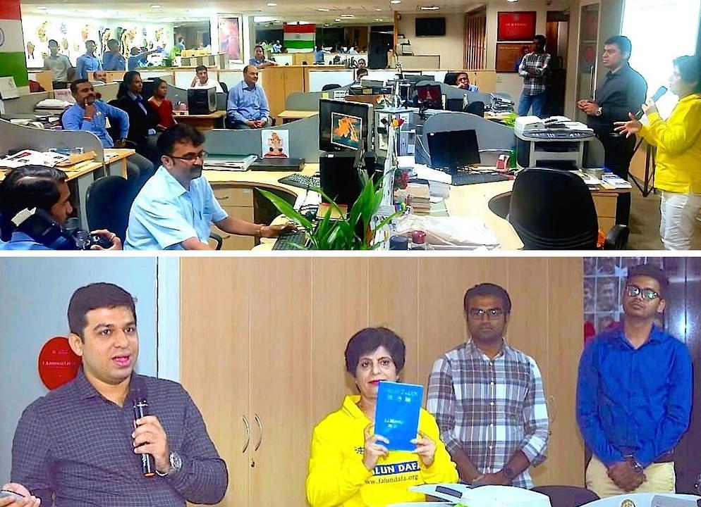 Praktikanti predstavljaju Falun Gong i govore o progonu koji vrši KPK.