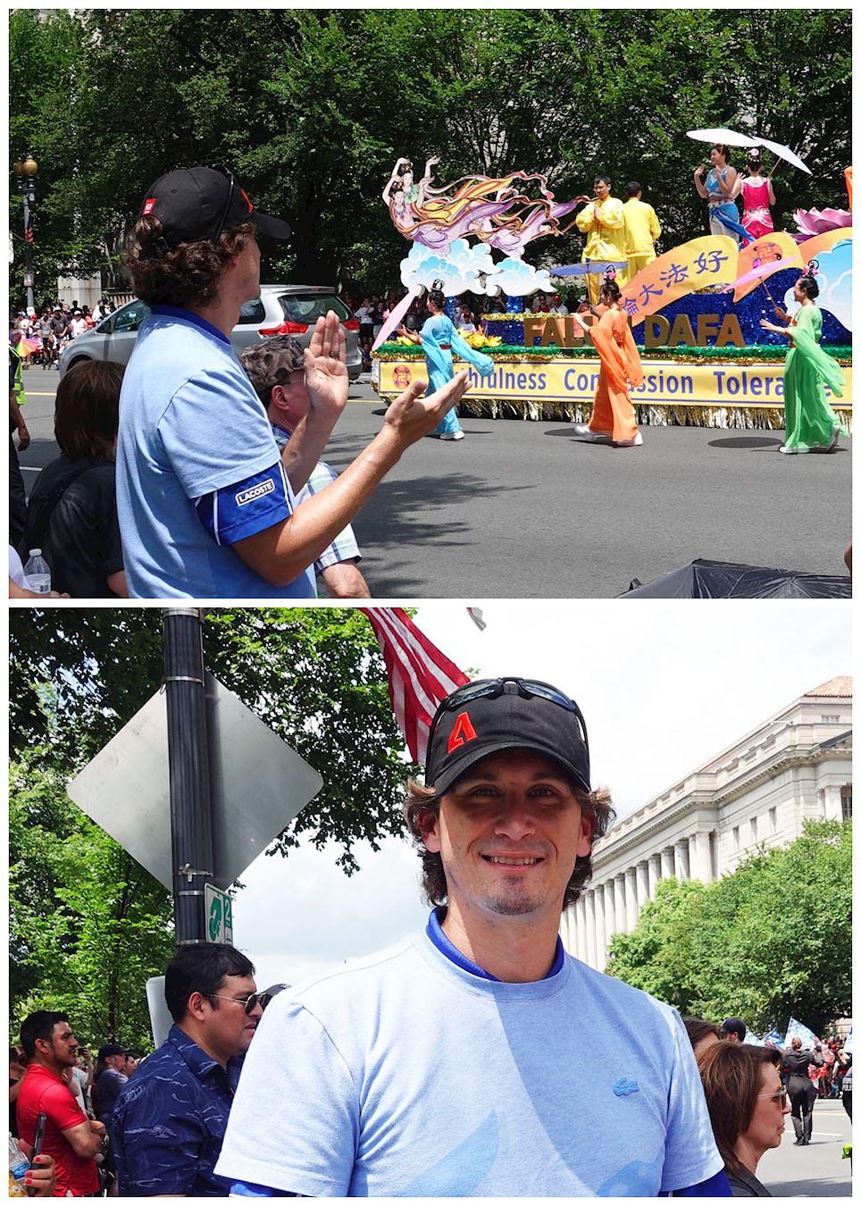   Džulijan, koji živi u Arlingtonu u Virdžiniji, hvali Falun Dafu.